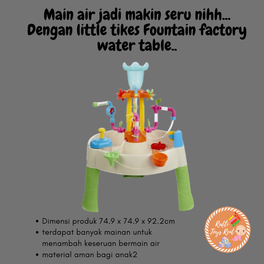 LITTLE TIKES FOUNTAIN FACTORY WATER TABLE